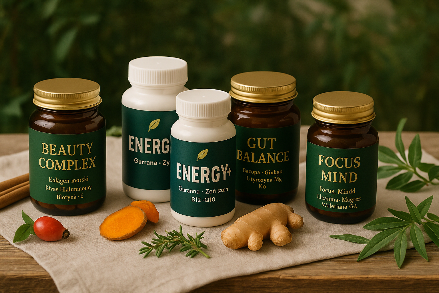 Suplementy w estetycznym opakowaniu